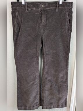 Torrid Wide Leg Courderoy Pants 18W Brown Cotton Light Stretch Pockets Excellent